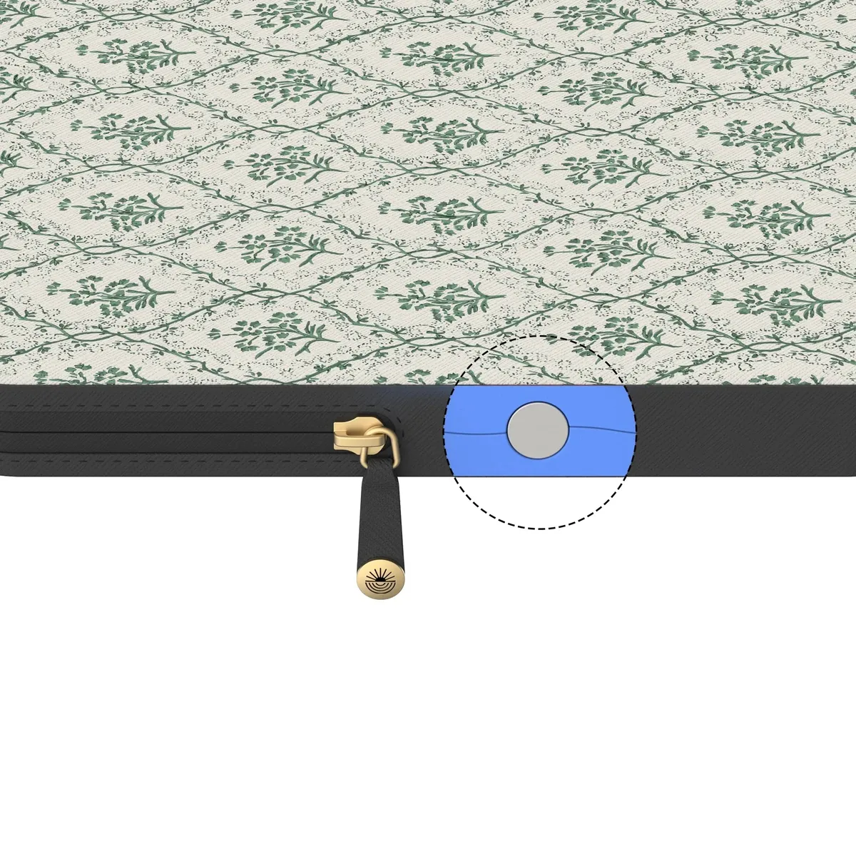 Sage Tapestry | Floral Vines Laptop Case - Image 5