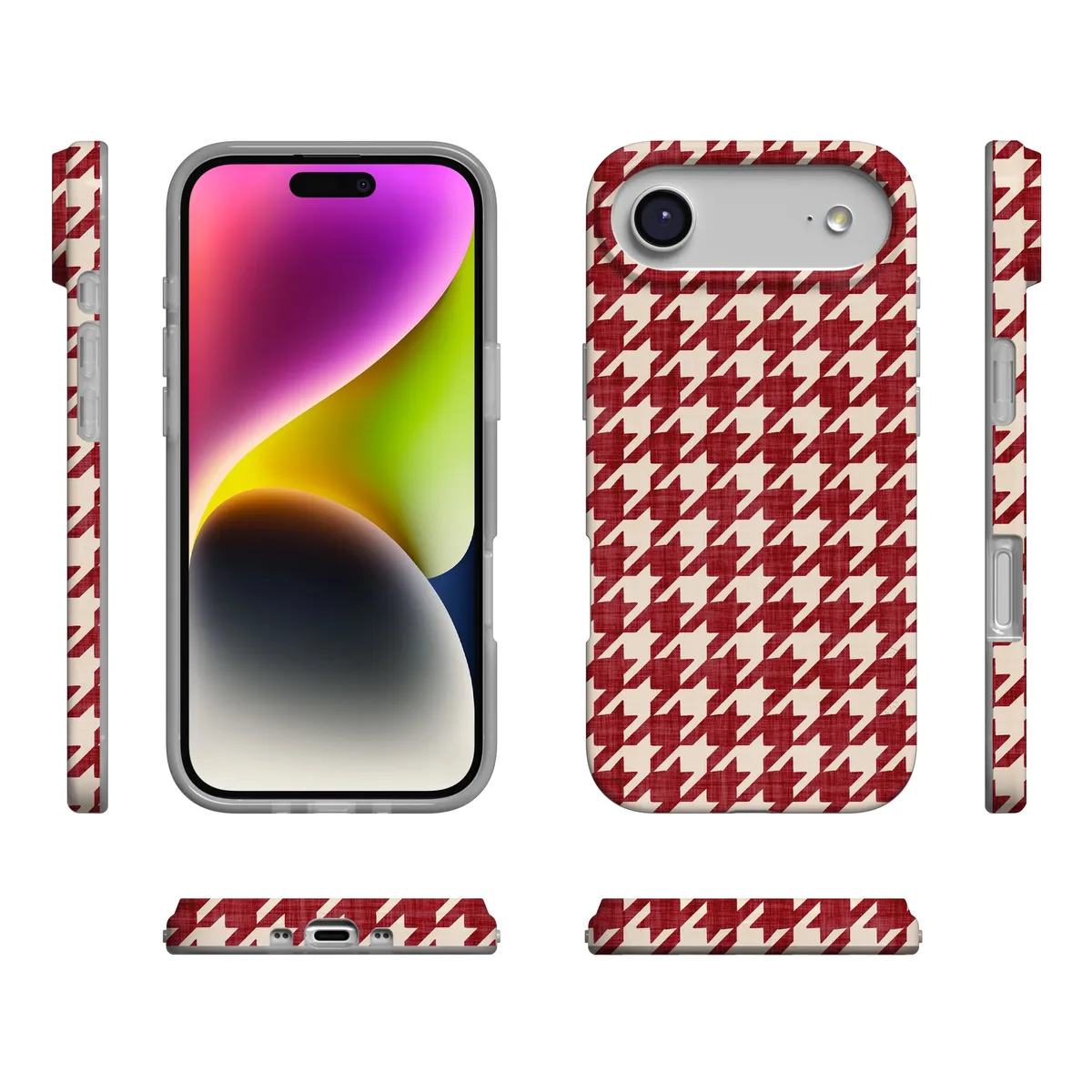 Scarlet Stitch | Red Houndstooth Case - Image 200