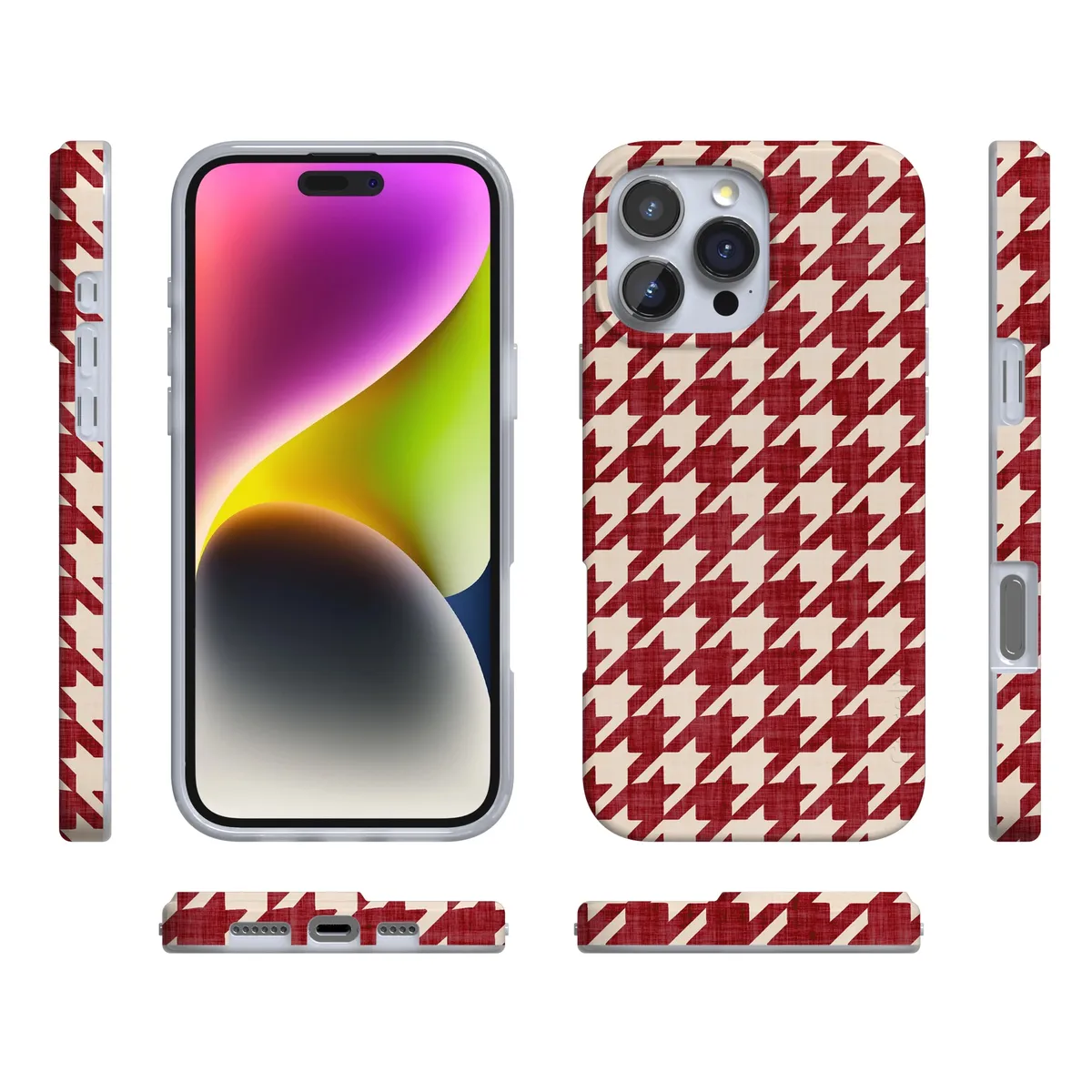 Scarlet Stitch | Red Houndstooth Case - Image 210