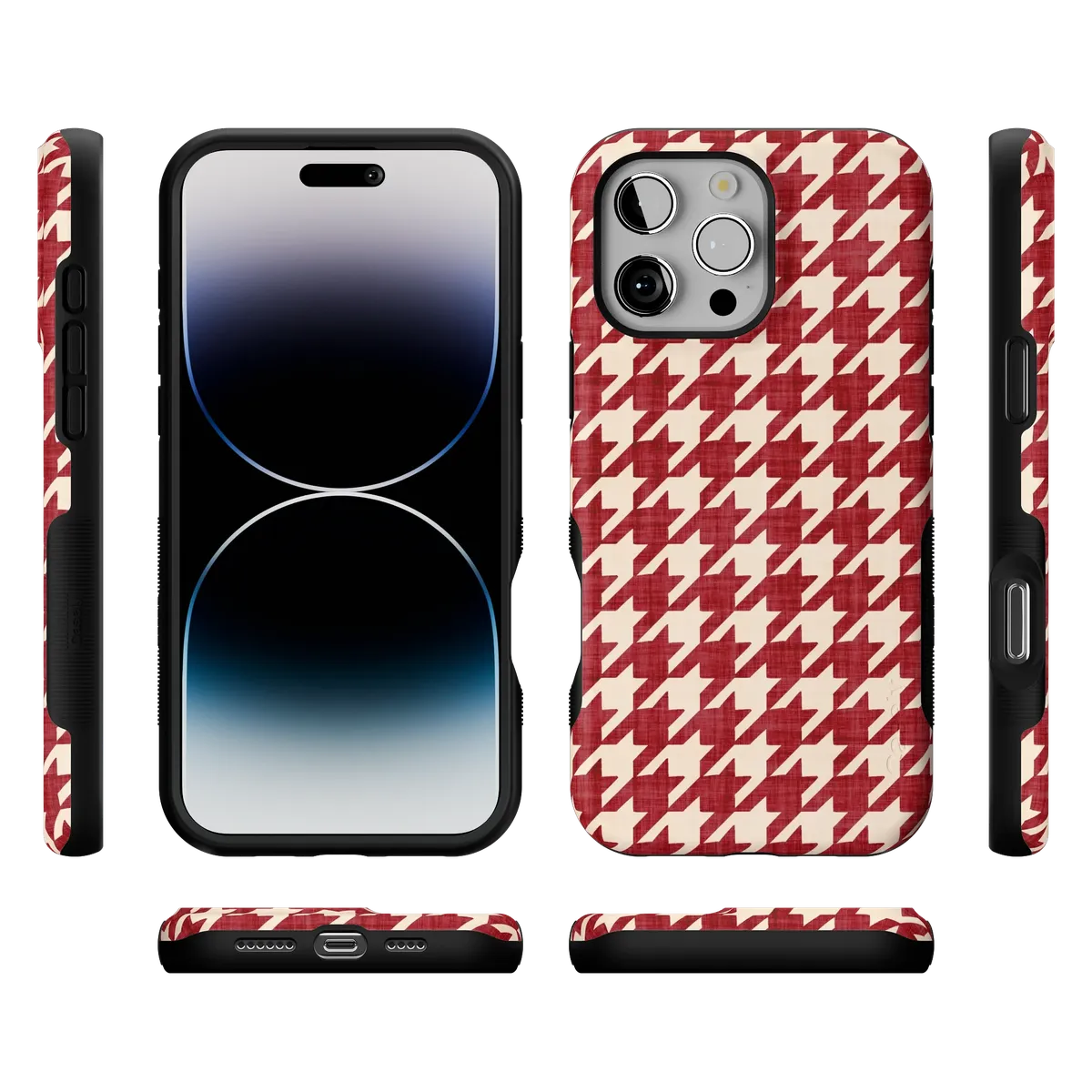 Scarlet Stitch | Red Houndstooth Case - Image 38