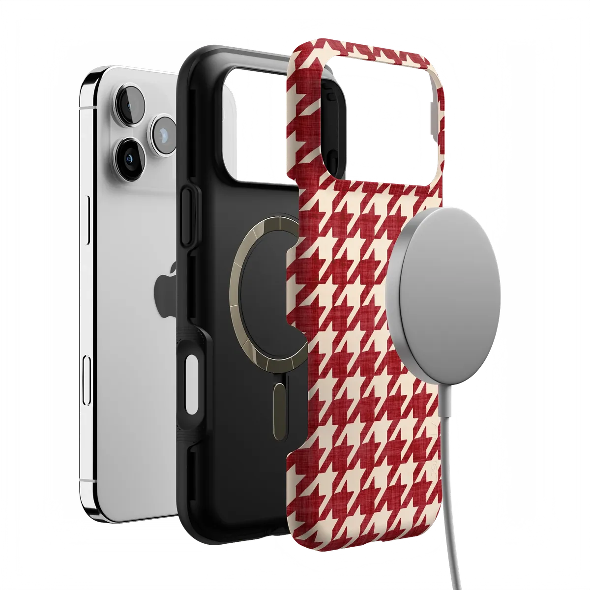 Scarlet Stitch | Red Houndstooth Case - Image 5