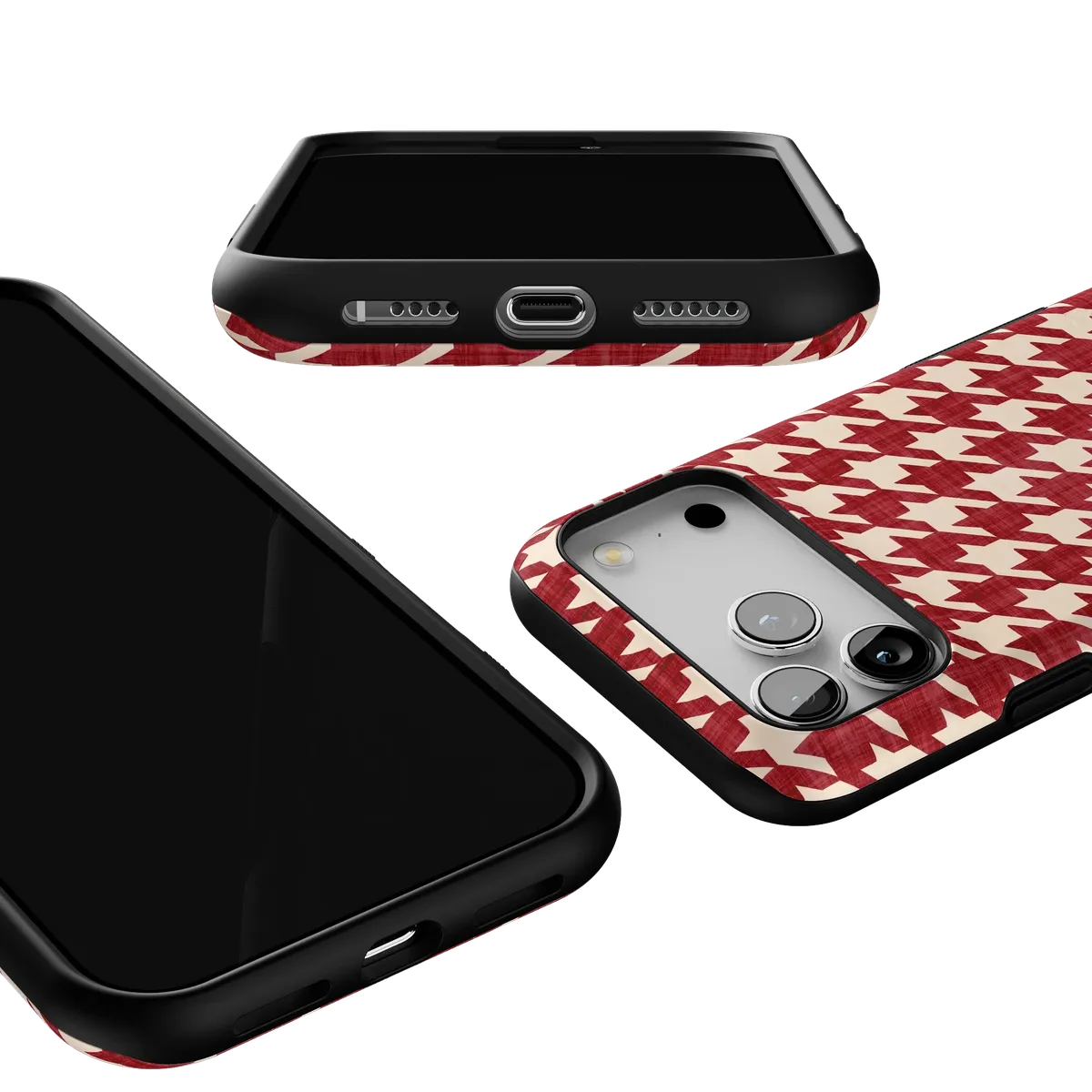 Scarlet Stitch | Red Houndstooth Case - Image 7
