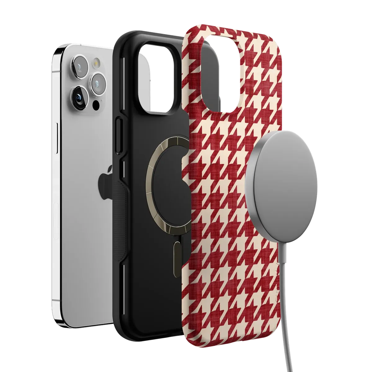 Scarlet Stitch | Red Houndstooth Case - Image 85