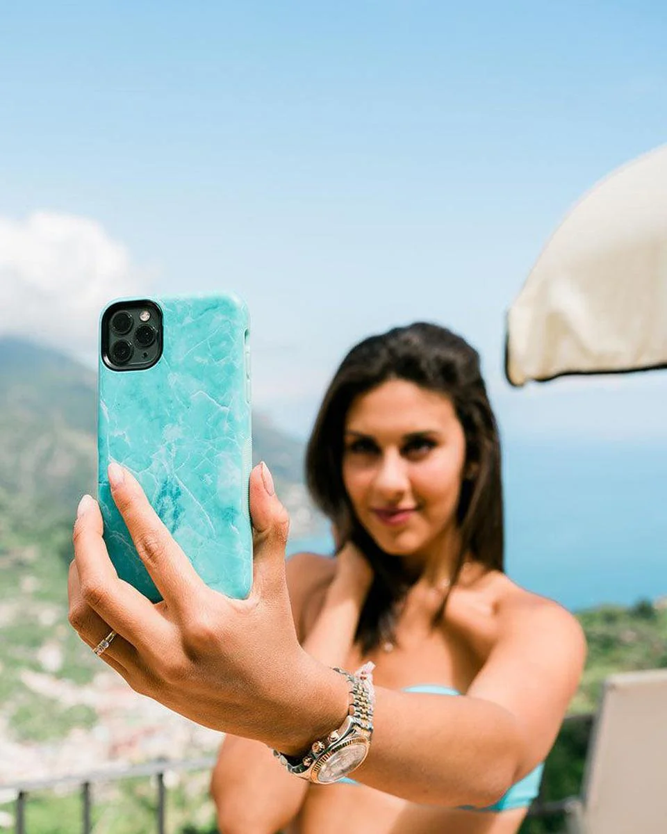 Lost at Sea | Teal Blue Seaglass Case - Image 55