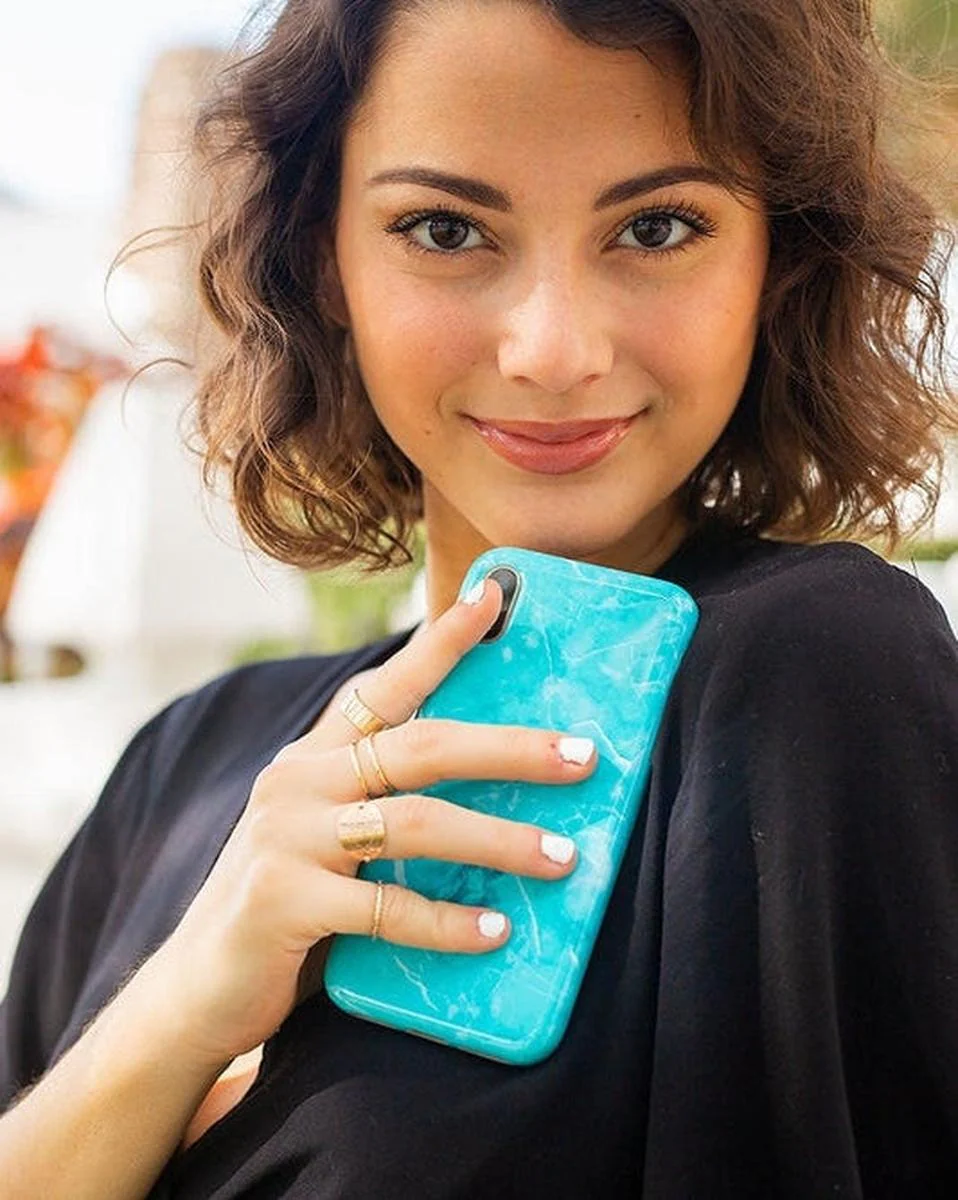 Lost at Sea | Teal Blue Seaglass Case - Image 56