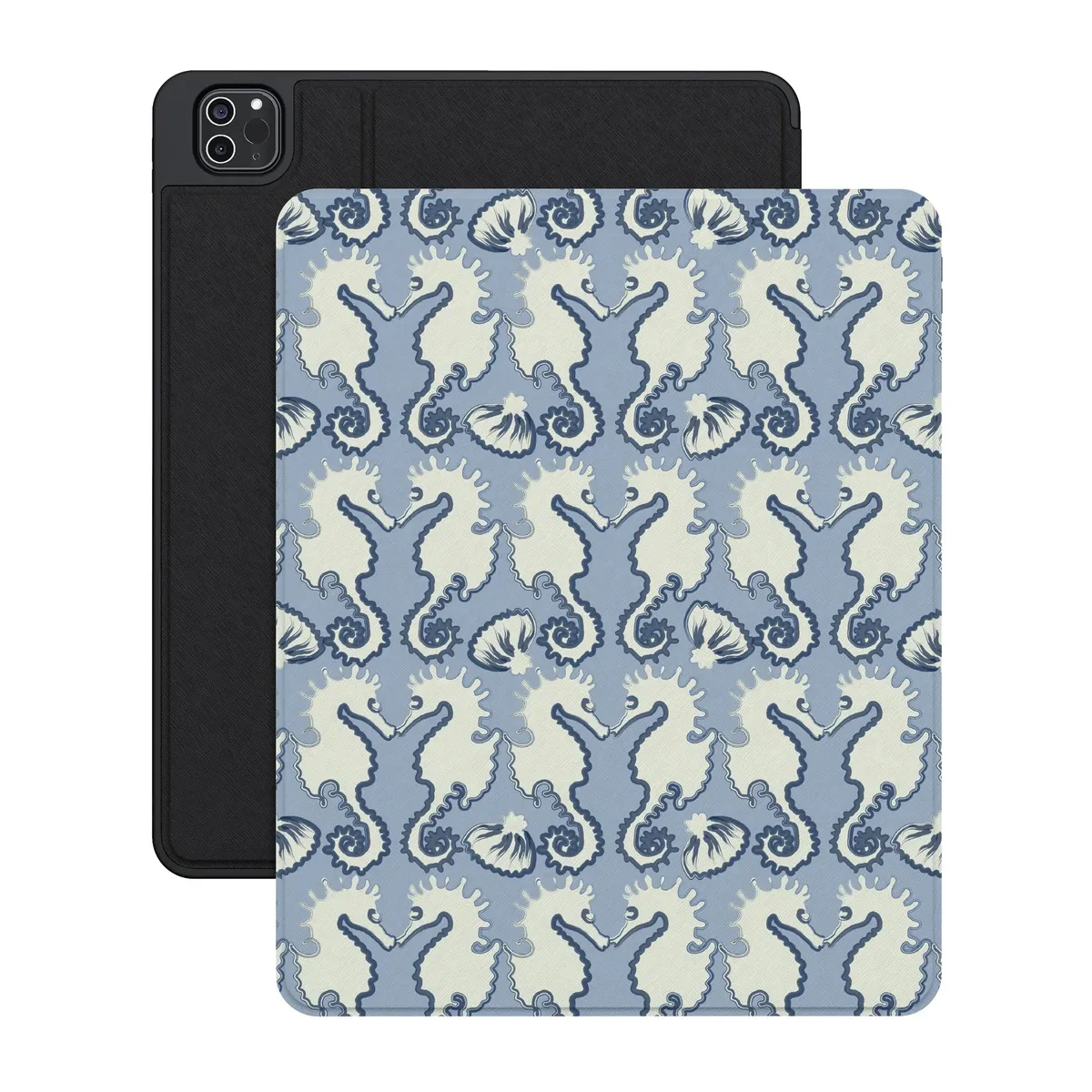 Seahorse Drift | Coastal Blues iPad Case - Image 17
