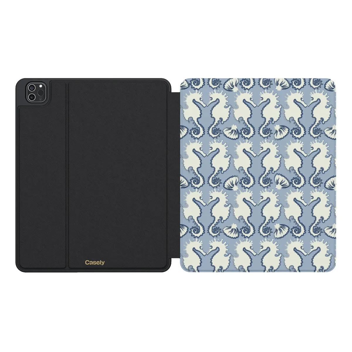 Seahorse Drift | Coastal Blues iPad Case - Image 23