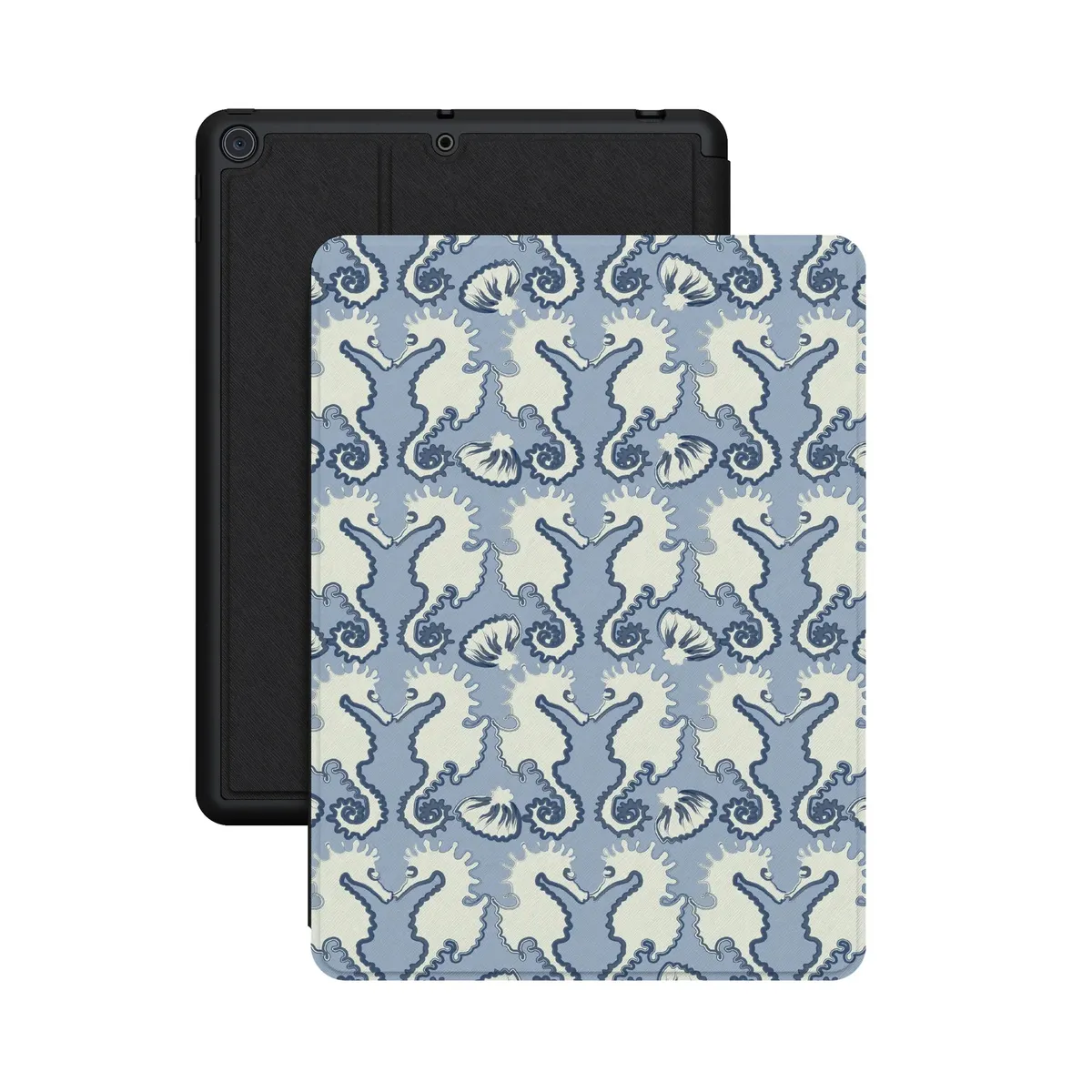 Seahorse Drift | Coastal Blues iPad Case - Image 33