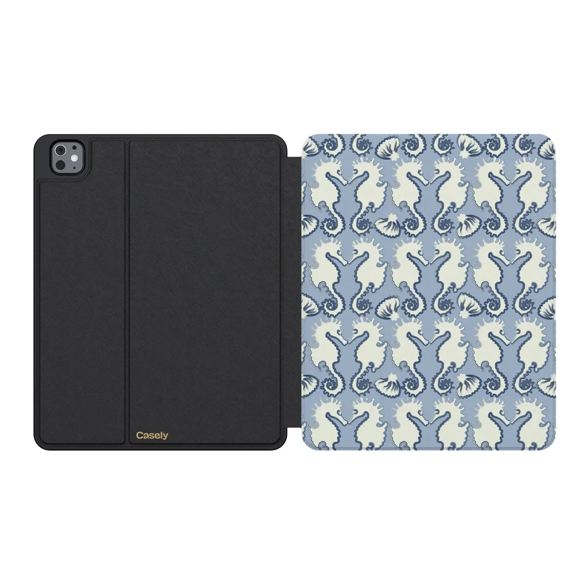 Seahorse Drift | Coastal Blues iPad Case - Image 7