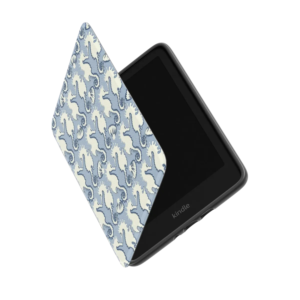 Seahorse Drift | Coastal Blues Kindle Case - Image 6
