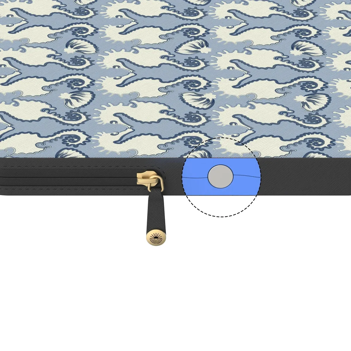 Seahorse Drift | Coastal Blues Laptop Case - Image 15