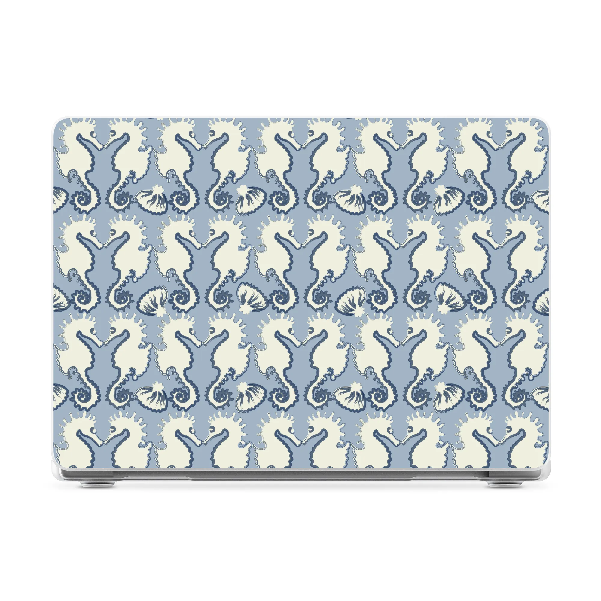 Seahorse Drift | Coastal Blues Laptop Shell