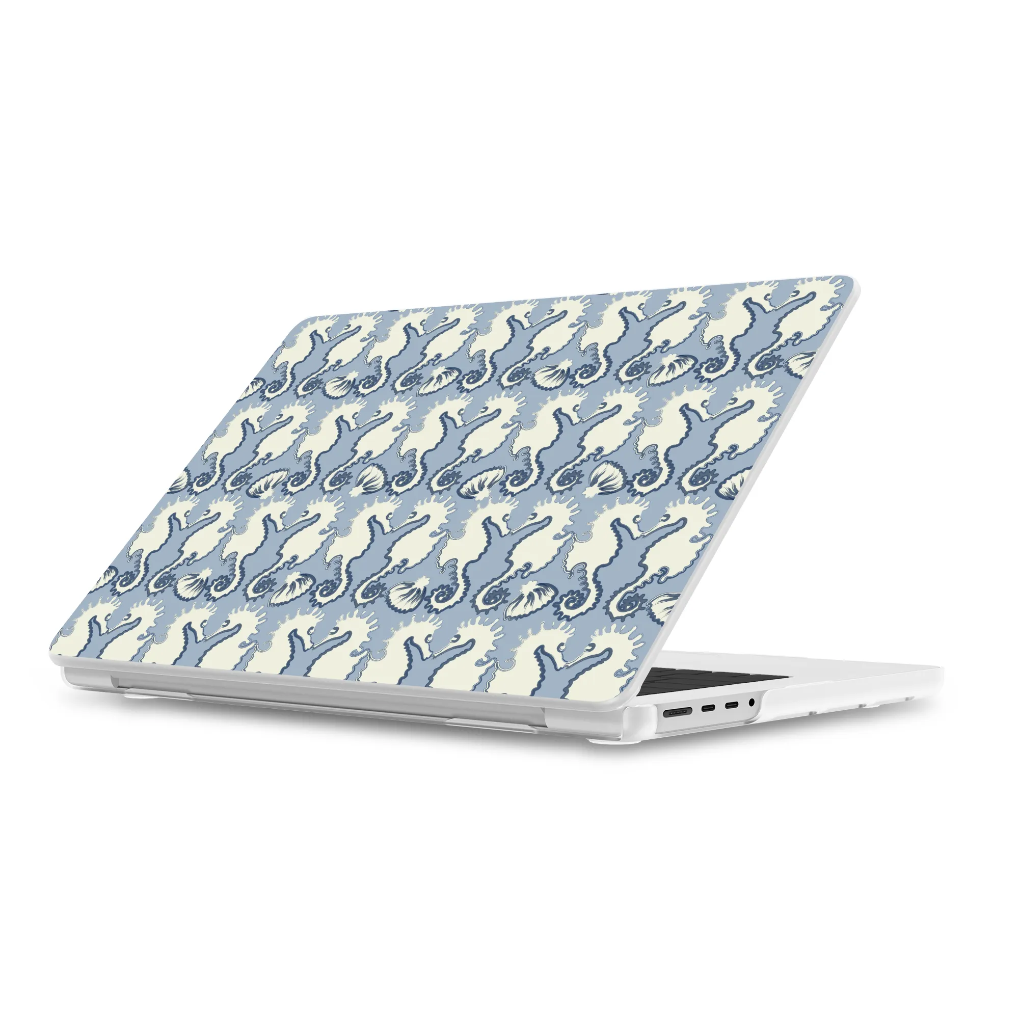 Seahorse Drift | Coastal Blues Laptop Shell - Image 26