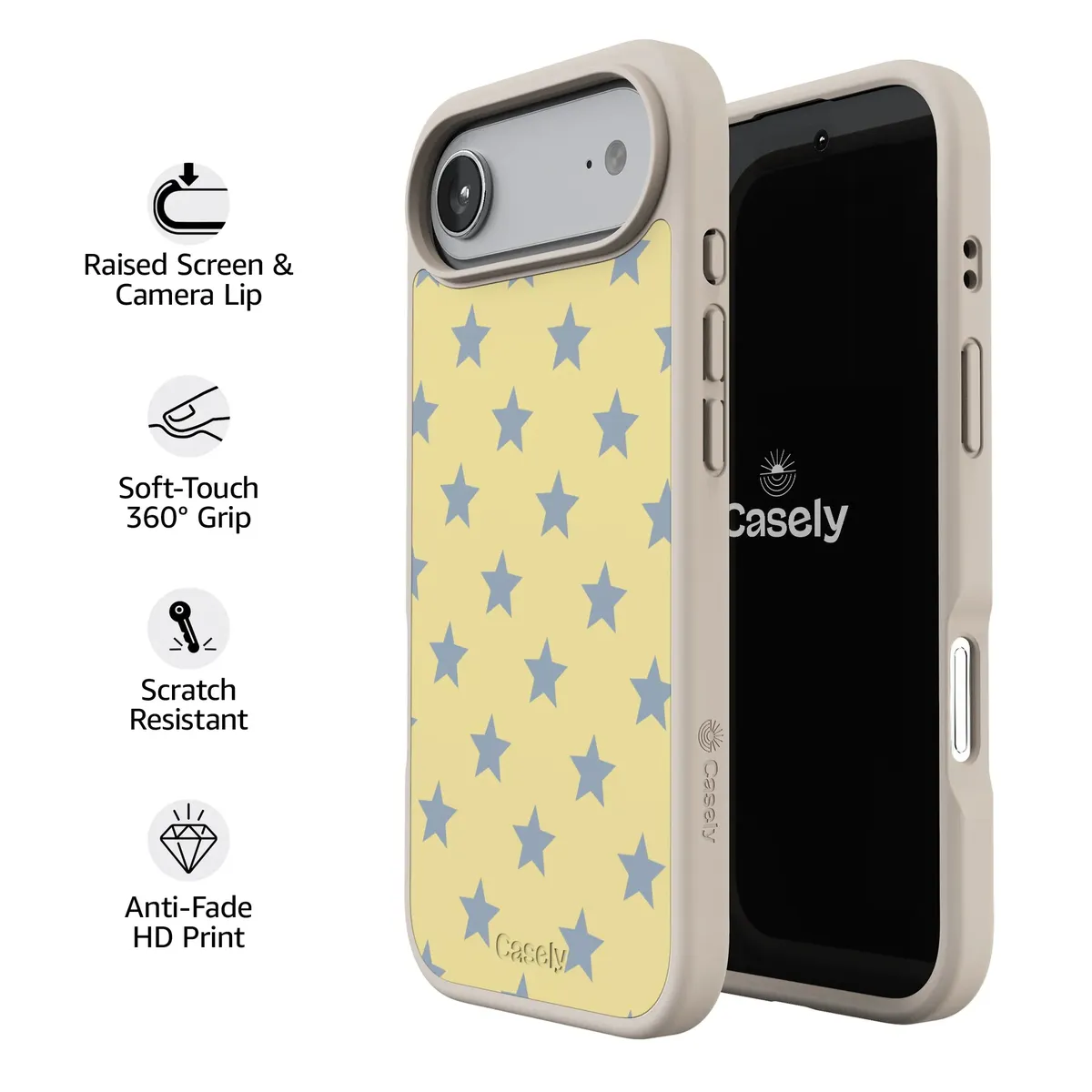 Shine Bright | Butter Yellow Stars Case - Image 173