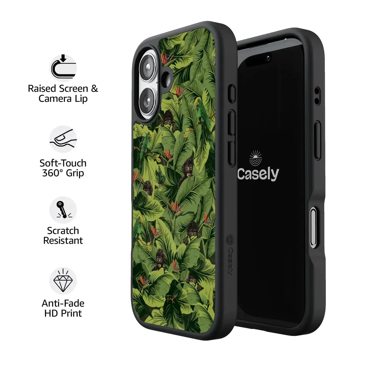 Sneaky Monkeys | Frida Kahlo Jungle Floral Case - Image 199