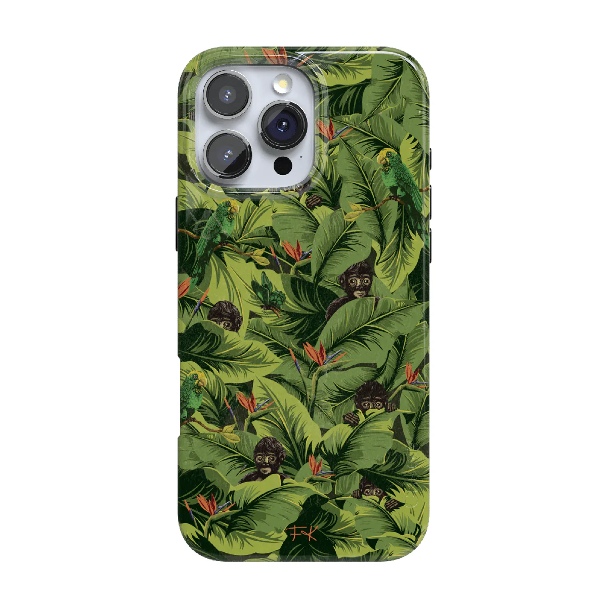 Sneaky Monkeys | Frida Kahlo Jungle Floral Case - Image 219