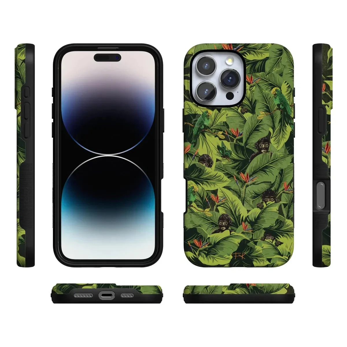 Sneaky Monkeys | Frida Kahlo Jungle Floral Case - Image 98