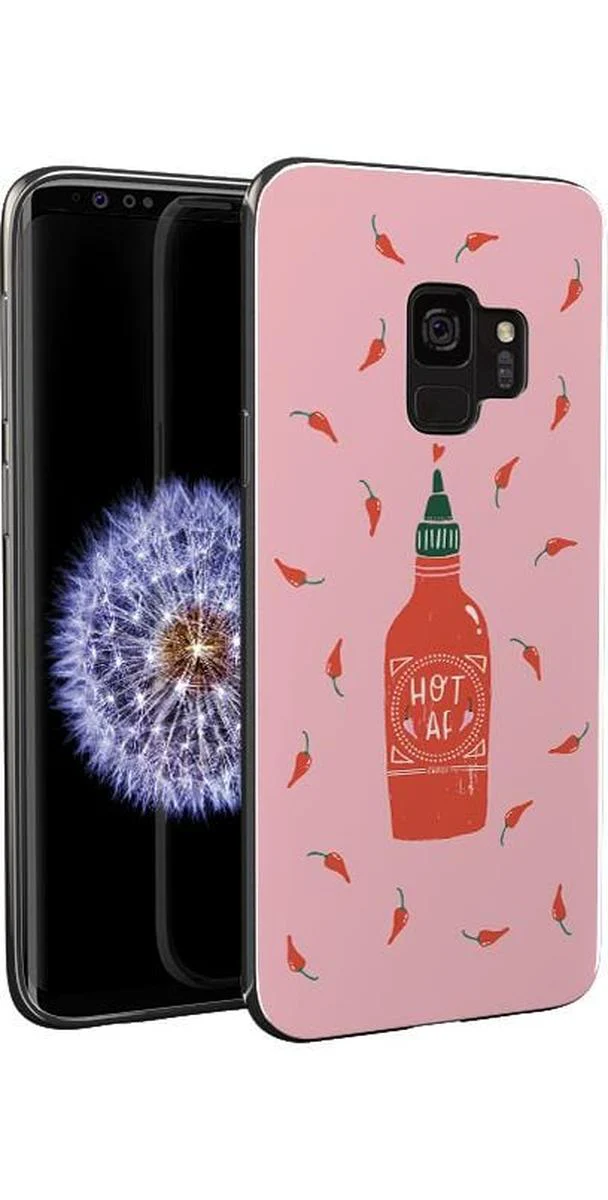 Spicy AF | Pink Chili Hot Sauce Samsung Case - Image 5