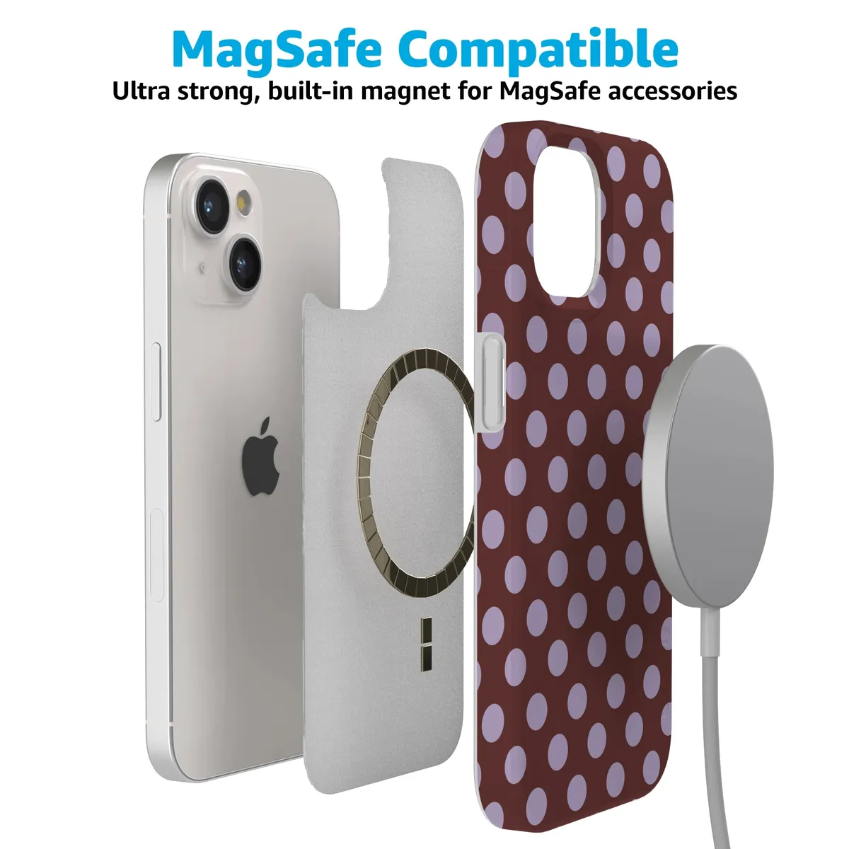 Spotted in SoHo | Burgundy Polka Dot Case - Image 104