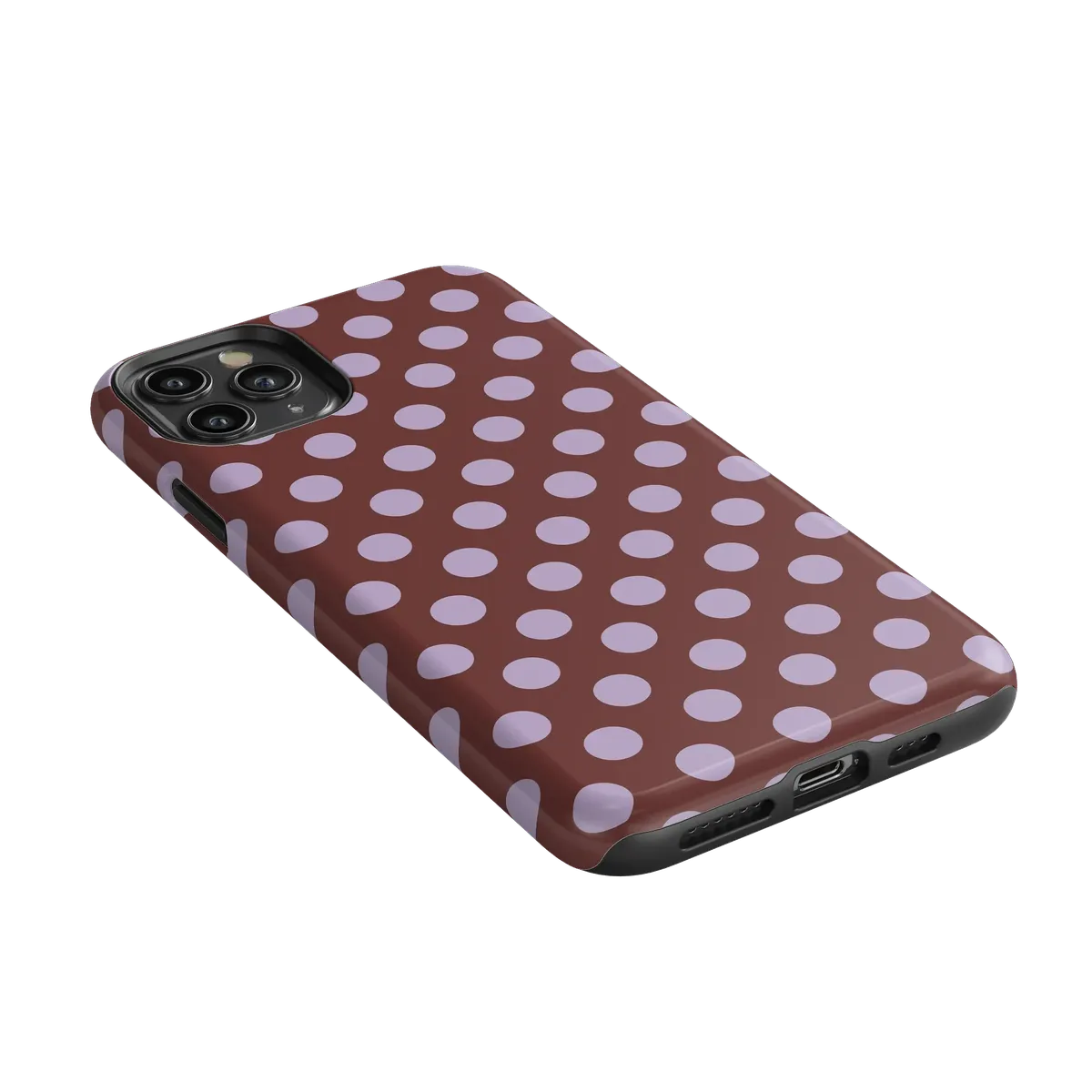 Spotted in SoHo | Burgundy Polka Dot Case - Image 107