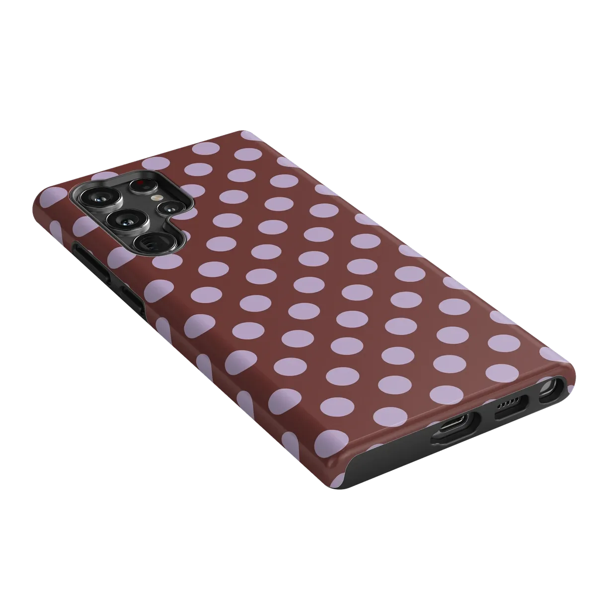 Spotted in SoHo | Burgundy Polka Dot Case - Image 142