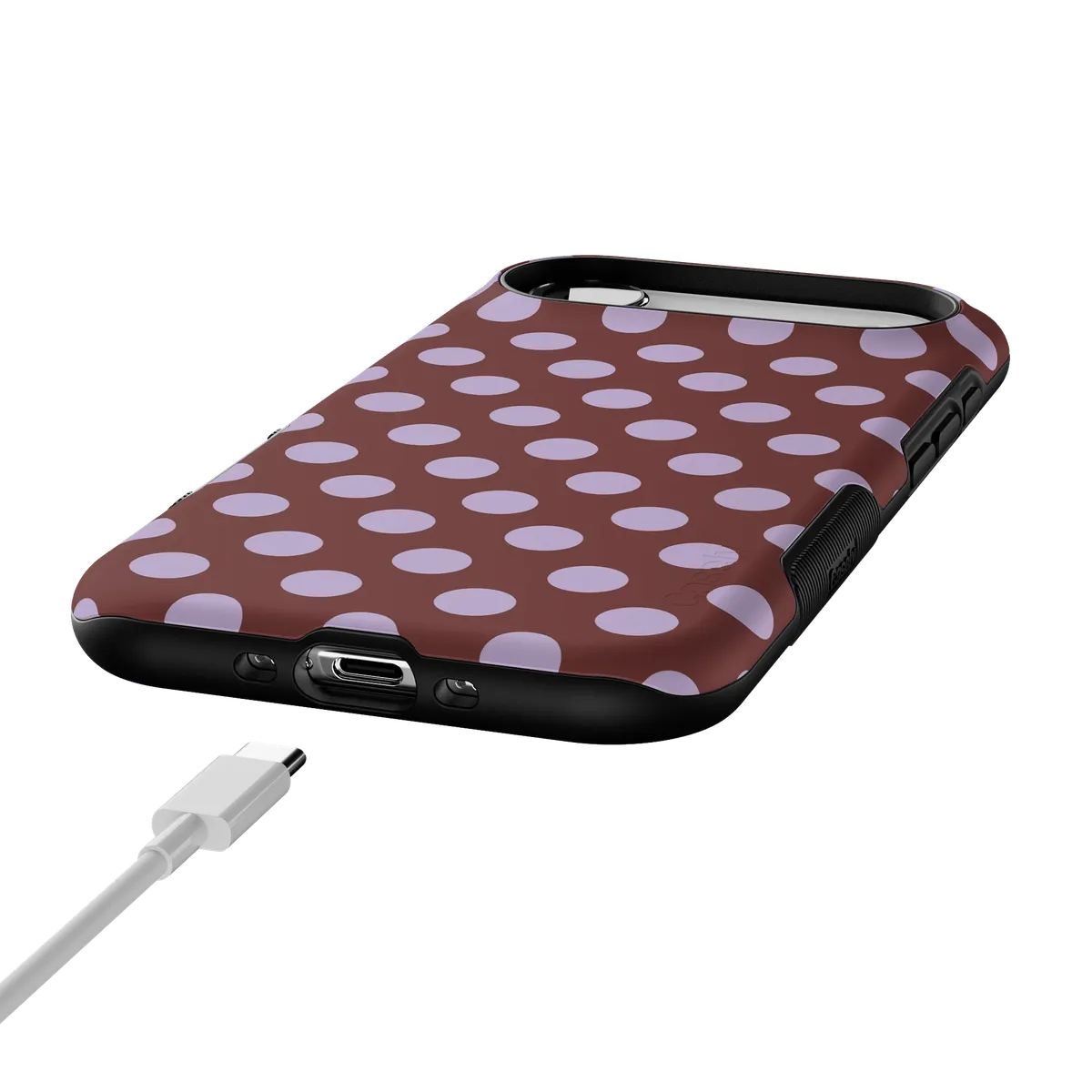 Spotted in SoHo | Burgundy Polka Dot Case - Image 16