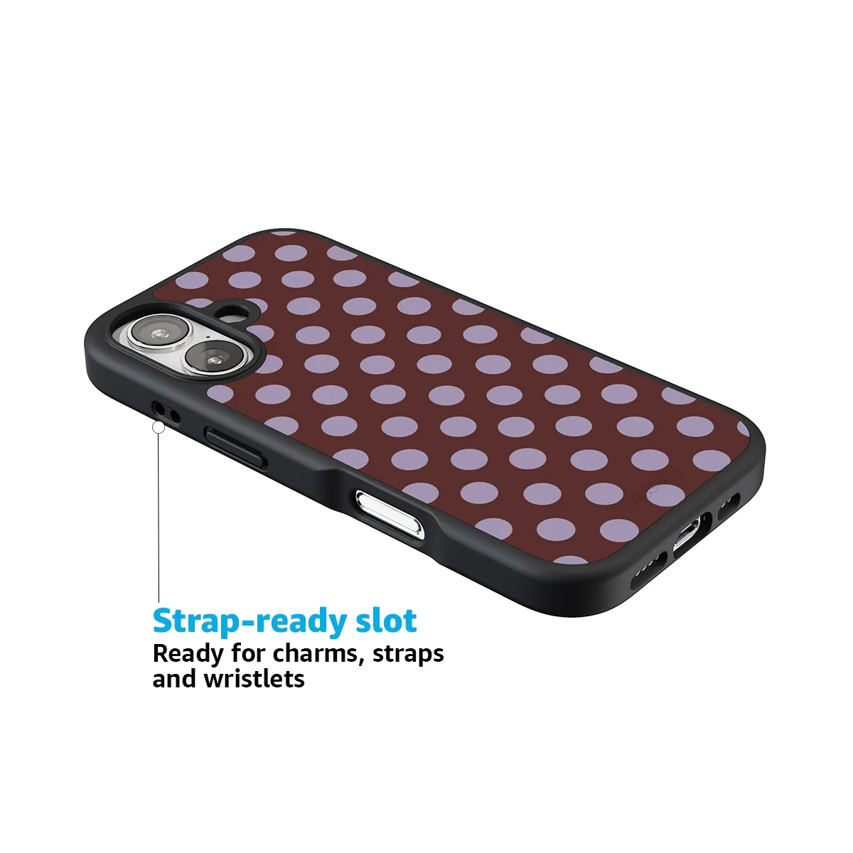 Spotted in SoHo | Burgundy Polka Dot Case - Image 178