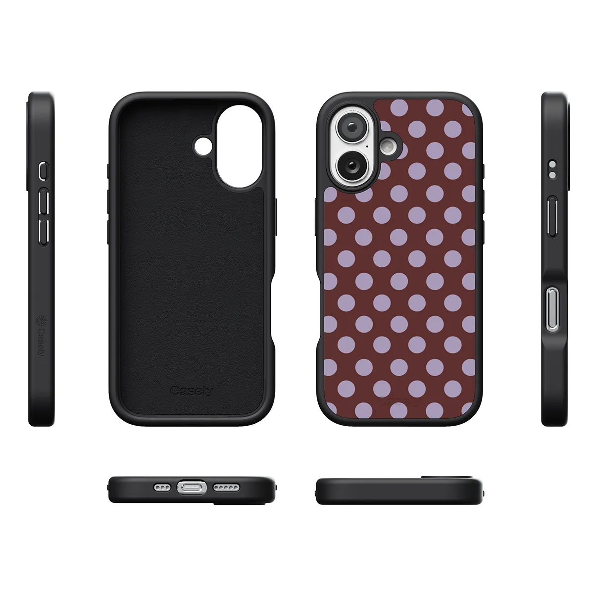 Spotted in SoHo | Burgundy Polka Dot Case - Image 179