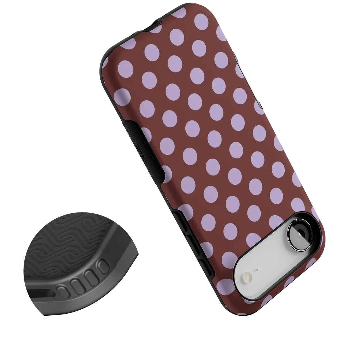 Spotted in SoHo | Burgundy Polka Dot Case - Image 19