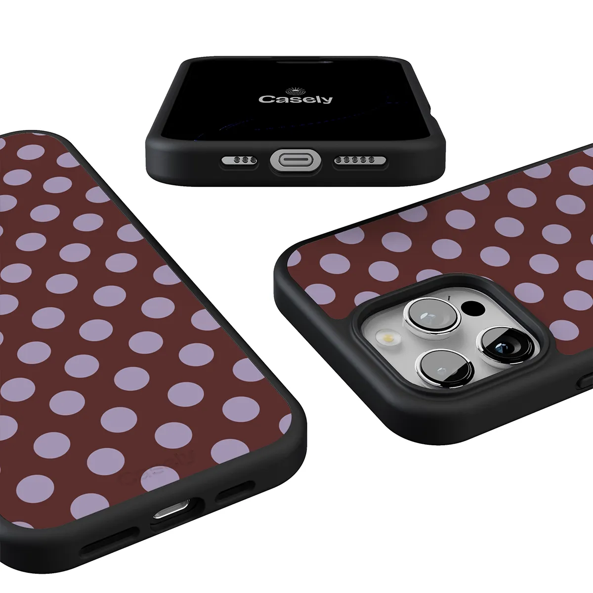Spotted in SoHo | Burgundy Polka Dot Case - Image 196