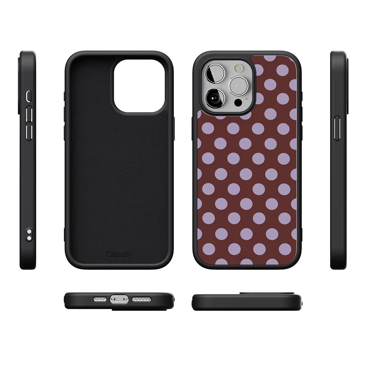 Spotted in SoHo | Burgundy Polka Dot Case - Image 209