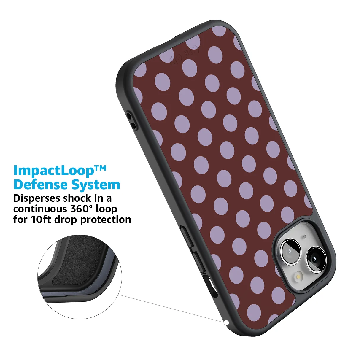 Spotted in SoHo | Burgundy Polka Dot Case - Image 213