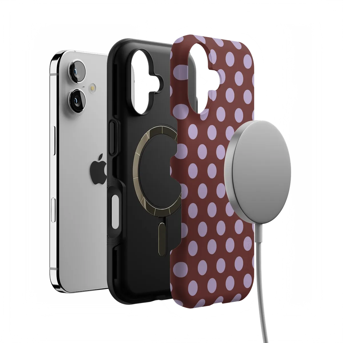 Spotted in SoHo | Burgundy Polka Dot Case - Image 25