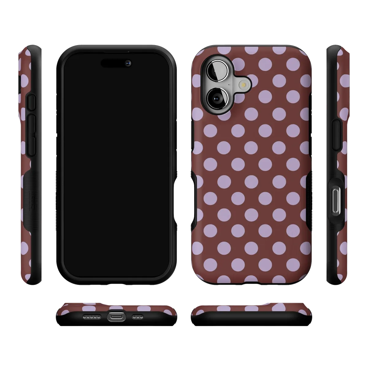 Spotted in SoHo | Burgundy Polka Dot Case - Image 28