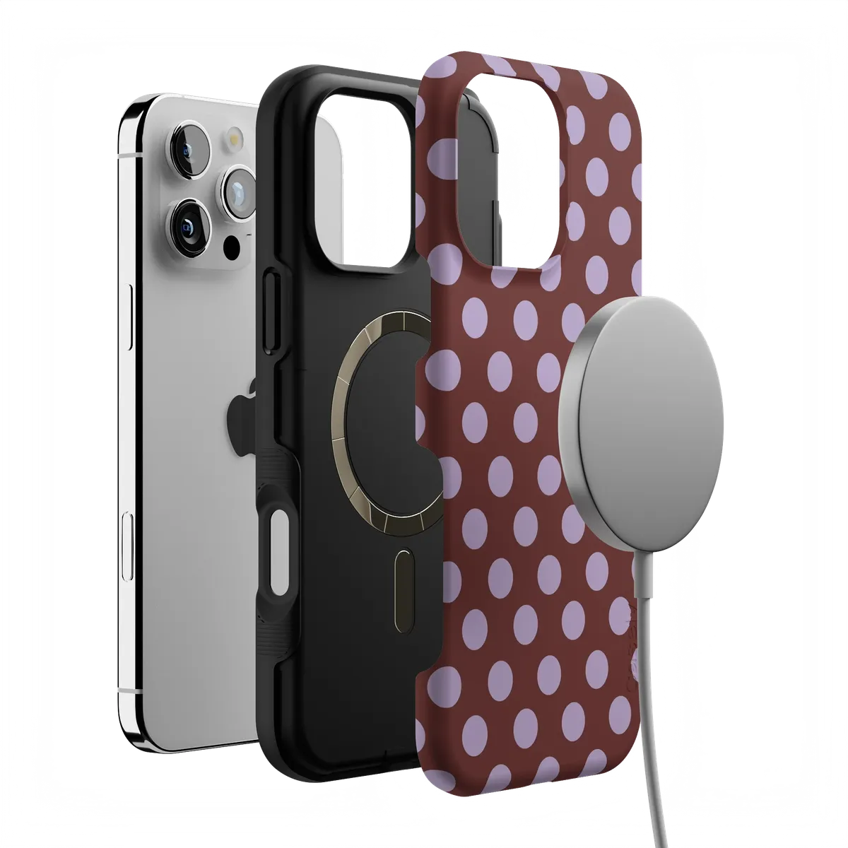 Spotted in SoHo | Burgundy Polka Dot Case - Image 40