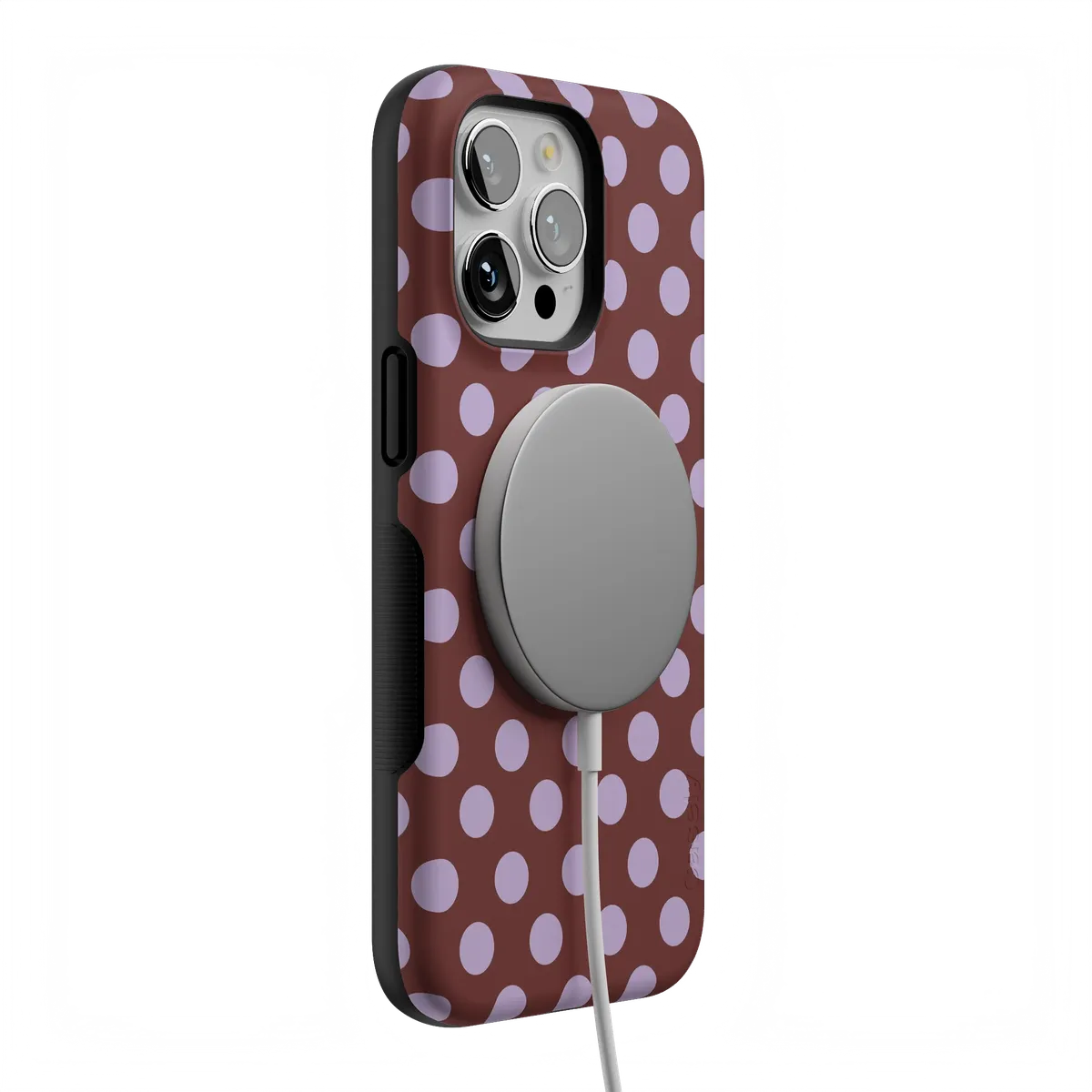 Spotted in SoHo | Burgundy Polka Dot Case - Image 44