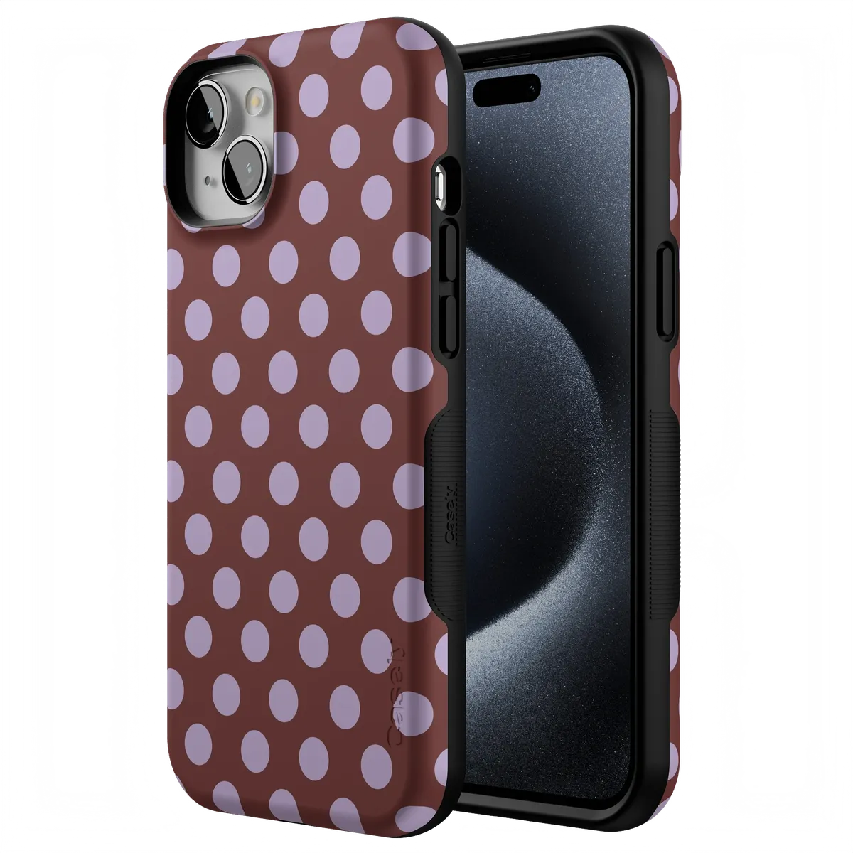 Spotted in SoHo | Burgundy Polka Dot Case - Image 47