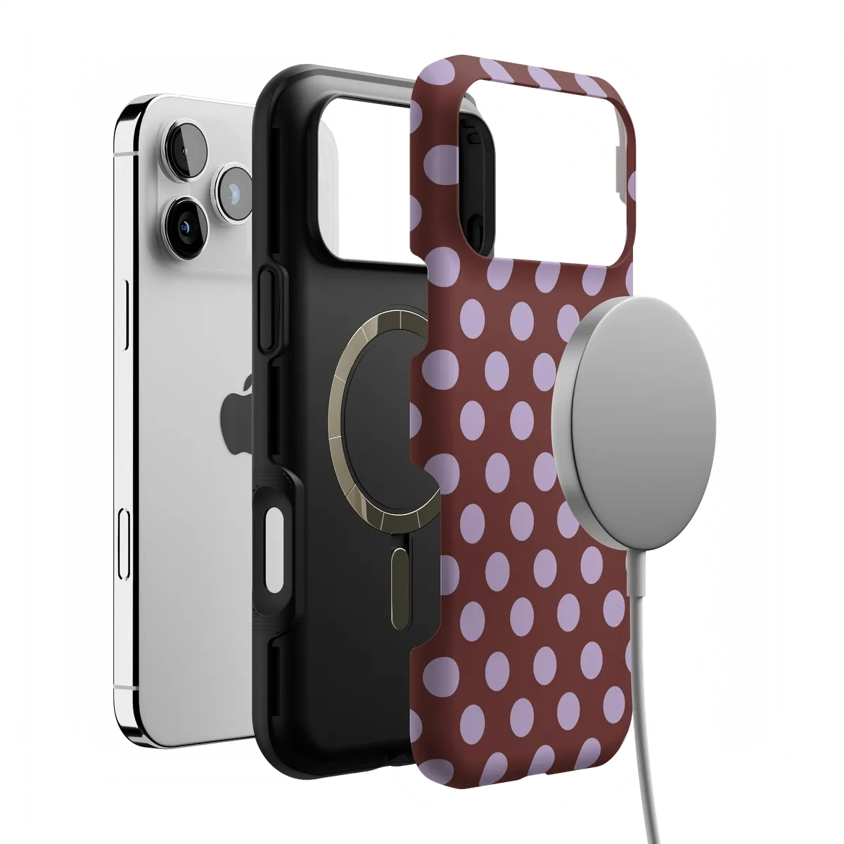 Spotted in SoHo | Burgundy Polka Dot Case - Image 5