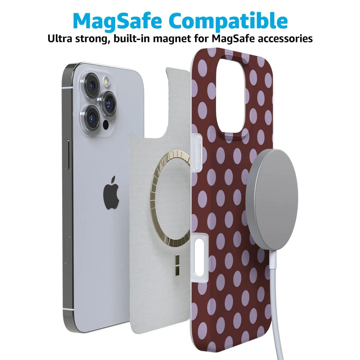 Spotted in SoHo | Burgundy Polka Dot Case - Image 95
