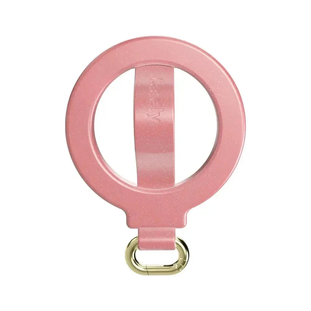 Starfish Wishes | Coral Pink Shimmer MagRing+ with Keychain - Image 2
