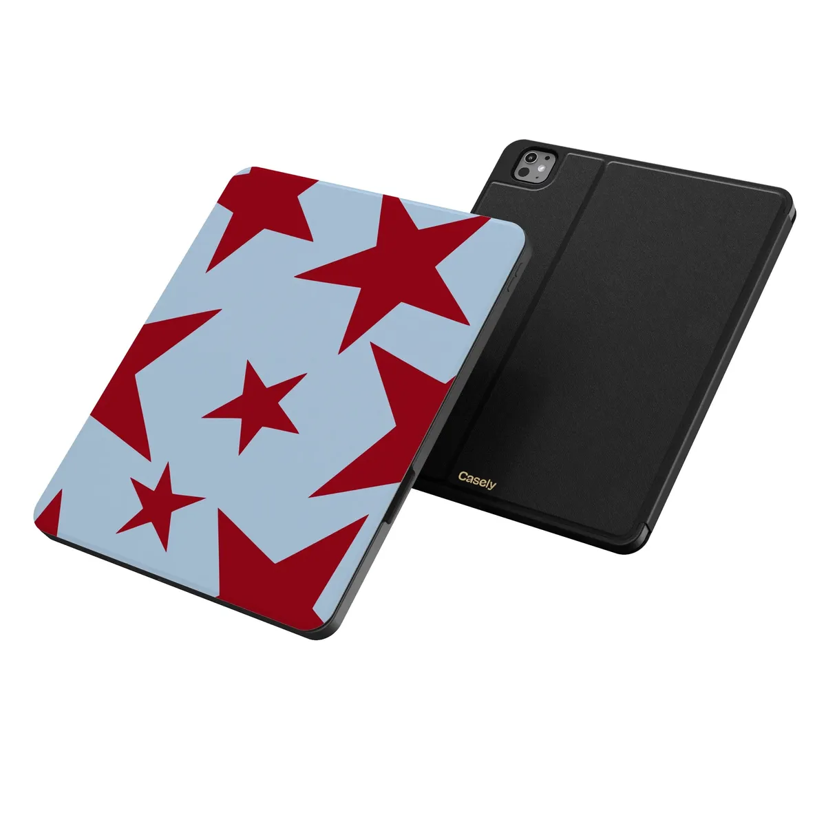 Stars Align | Blue & Red Stars iPad Case - Image 2