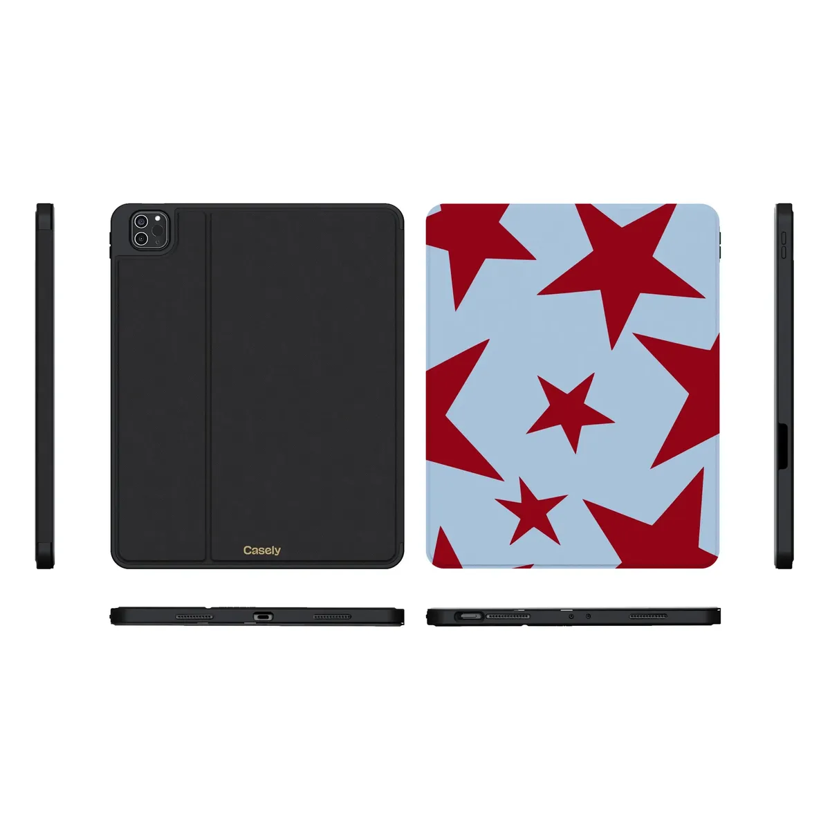 Stars Align | Blue & Red Stars iPad Case - Image 21