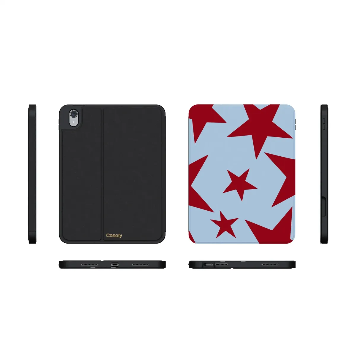 Stars Align | Blue & Red Stars iPad Case - Image 29
