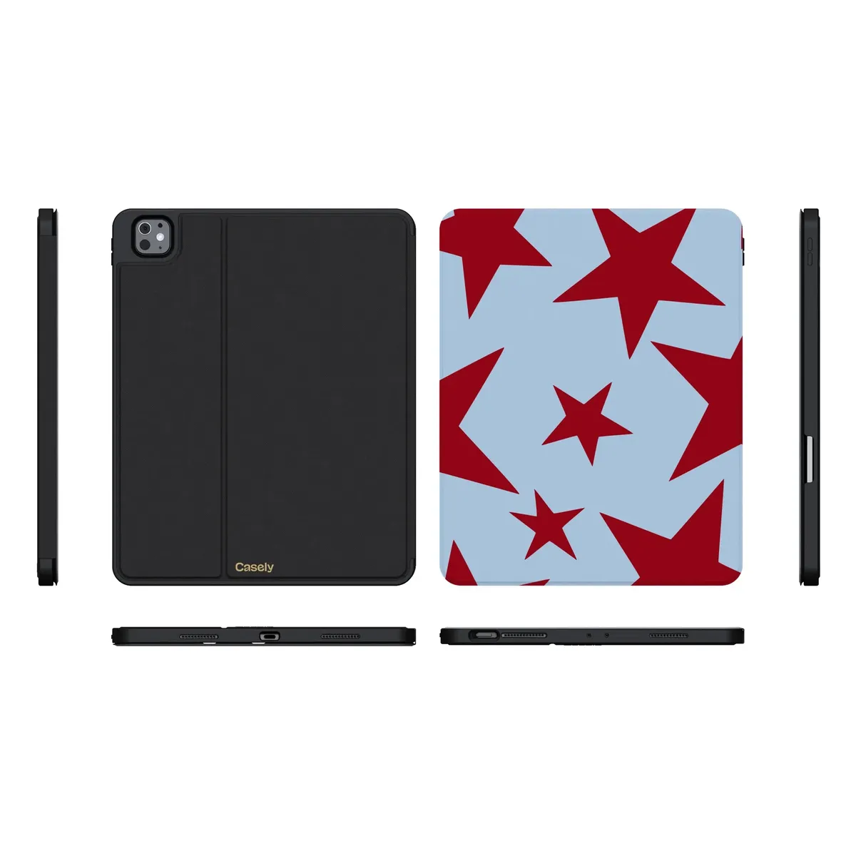 Stars Align | Blue & Red Stars iPad Case - Image 5