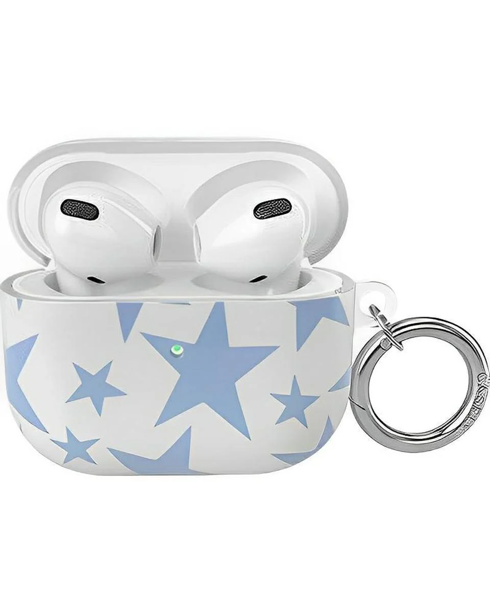 Stars Align | Blue & White Stars AirPods Case - Image 3