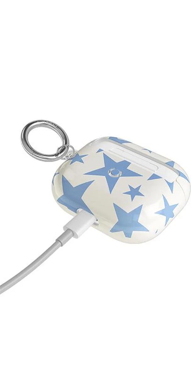Stars Align | Blue & White Stars AirPods Case - Image 4