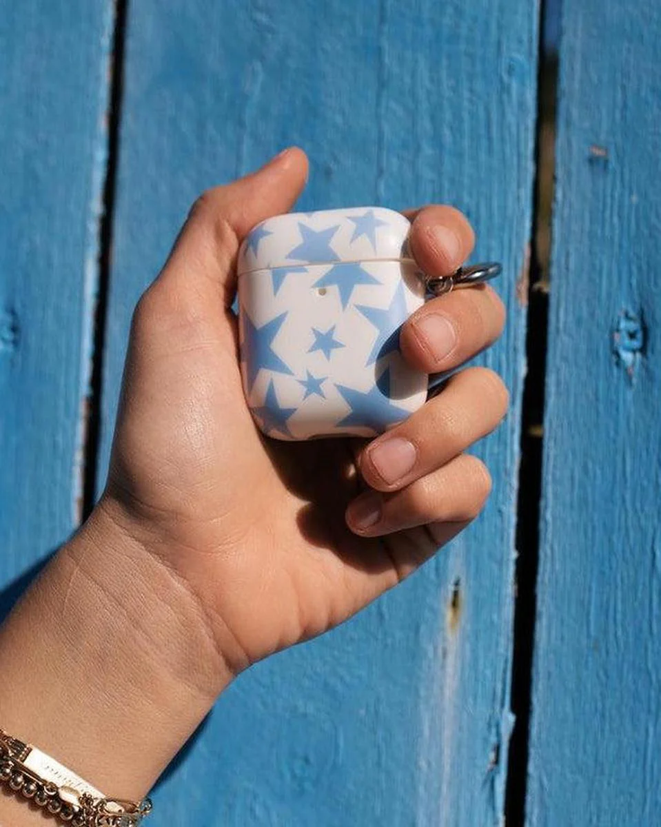 Stars Align | Blue & White Stars AirPods Case - Image 9