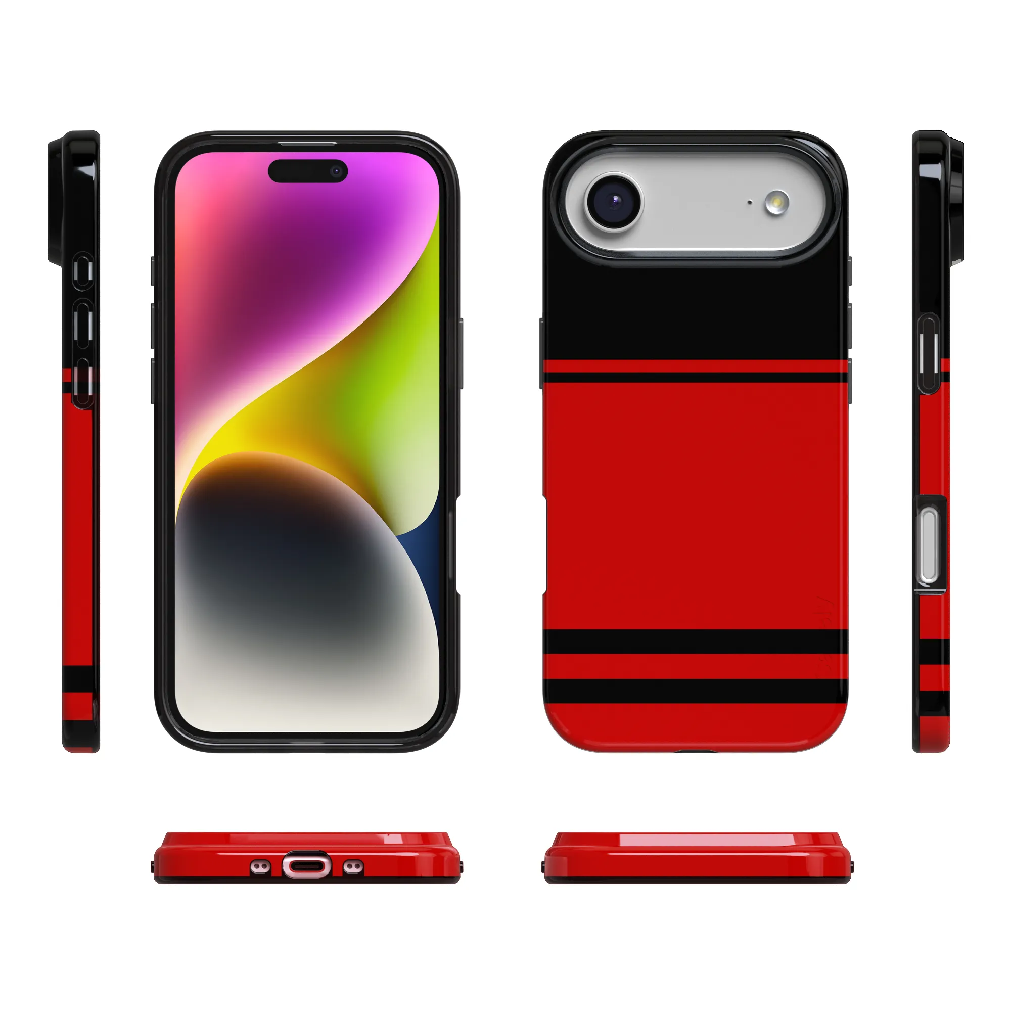 Storm Warning | Black & Red Stripes Case - Image 106
