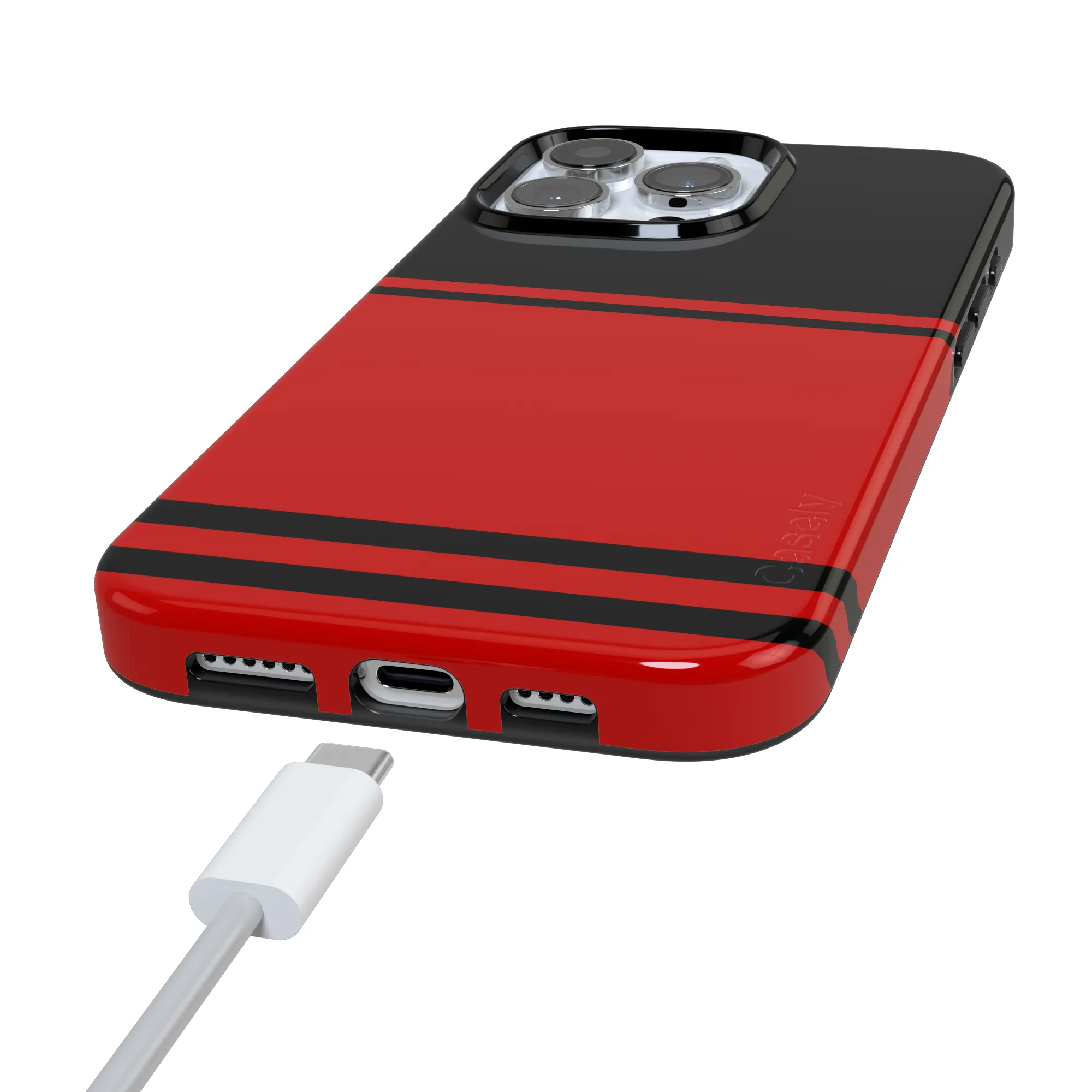 Storm Warning | Black & Red Stripes Case - Image 120