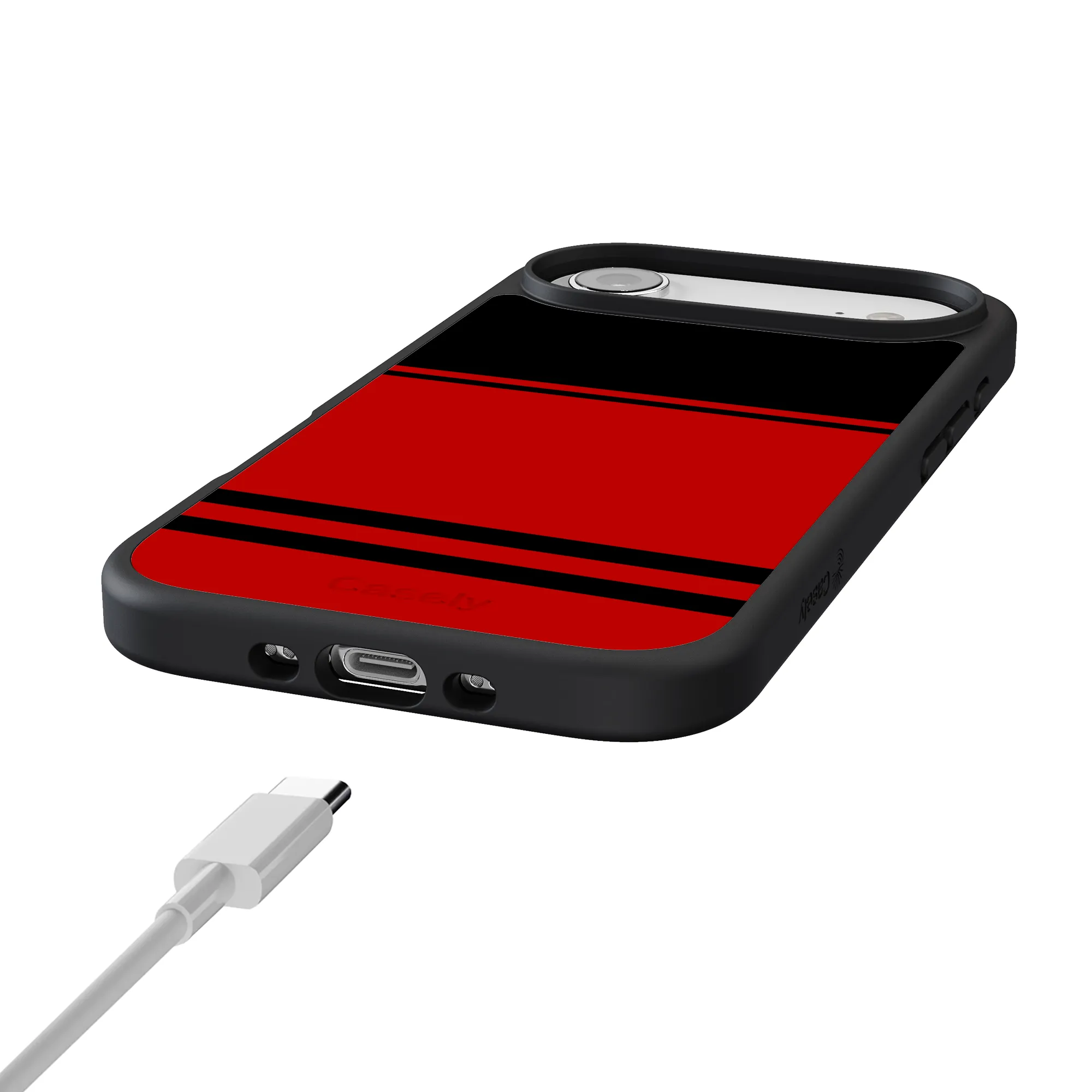 Storm Warning | Black & Red Stripes Case - Image 189
